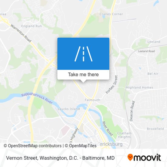 Vernon Street map