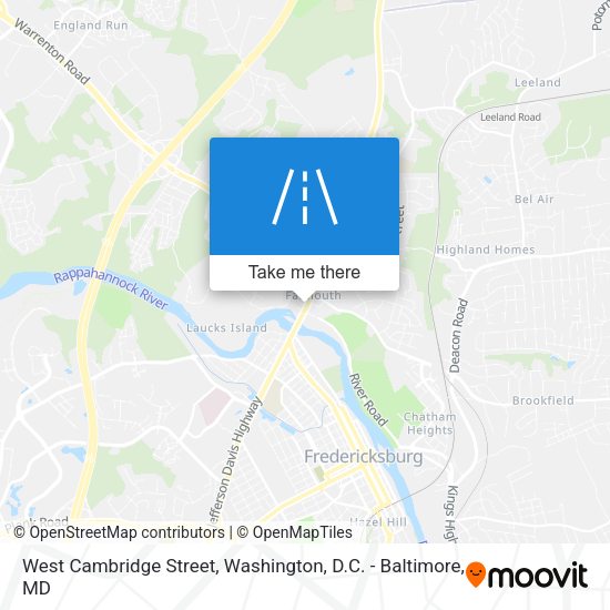 Mapa de West Cambridge Street