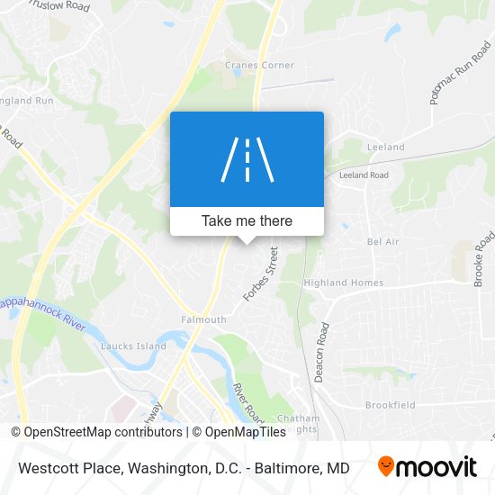 Westcott Place map