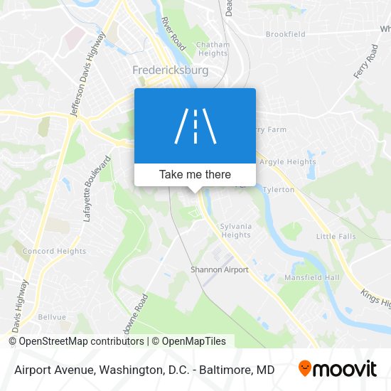 Airport Avenue map