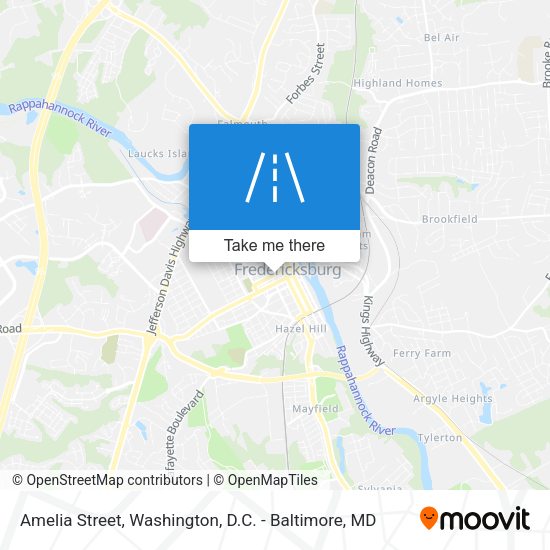 Amelia Street map