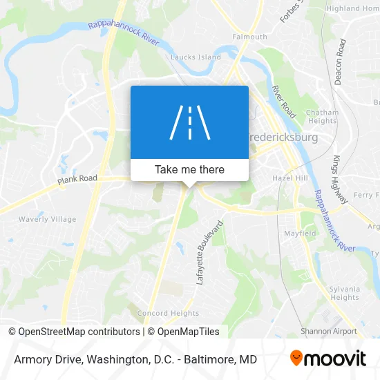 Armory Drive map