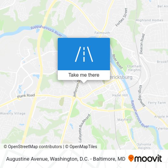Augustine Avenue map