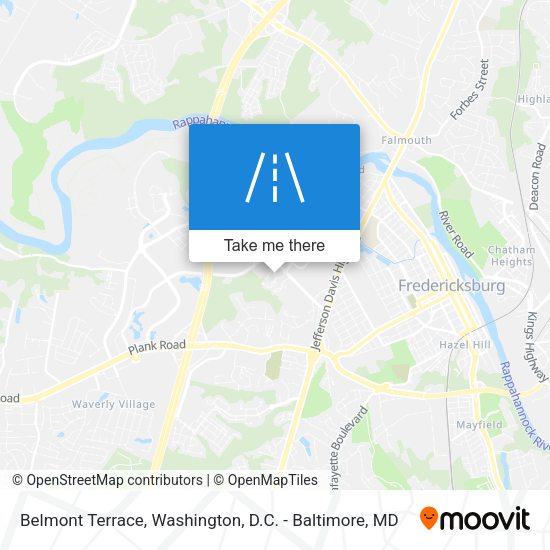 Belmont Terrace map
