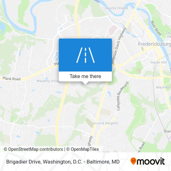 Brigadier Drive map