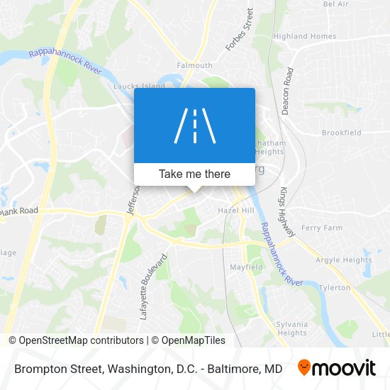 Mapa de Brompton Street