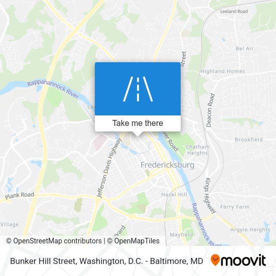 Mapa de Bunker Hill Street