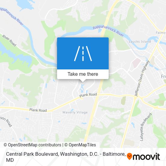 Central Park Boulevard map
