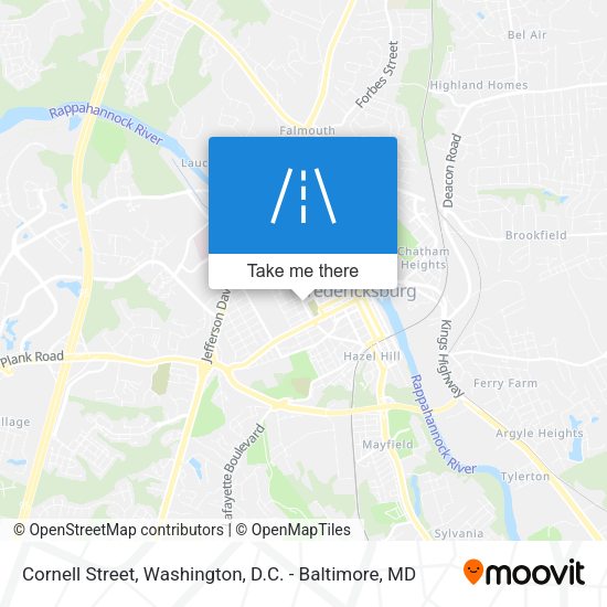Cornell Street map