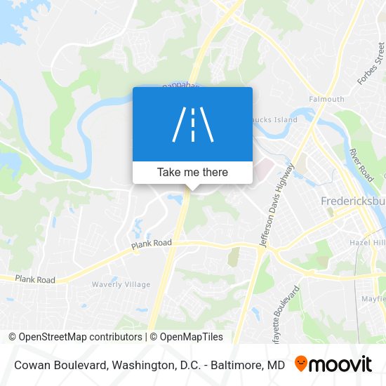 Cowan Boulevard map