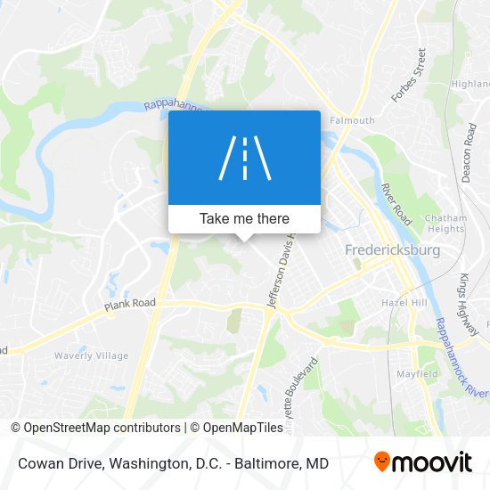 Cowan Drive map