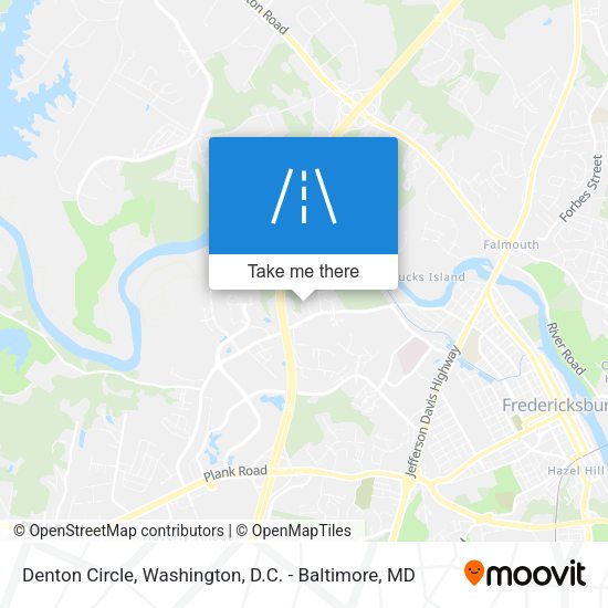 Denton Circle map