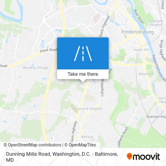 Mapa de Dunning Mills Road