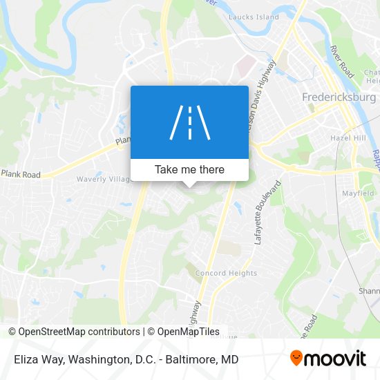 Eliza Way map