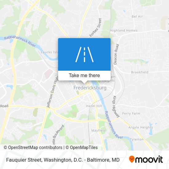 Mapa de Fauquier Street