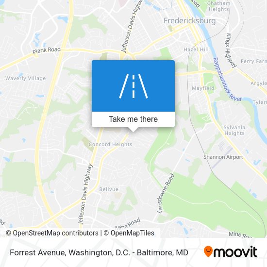 Forrest Avenue map