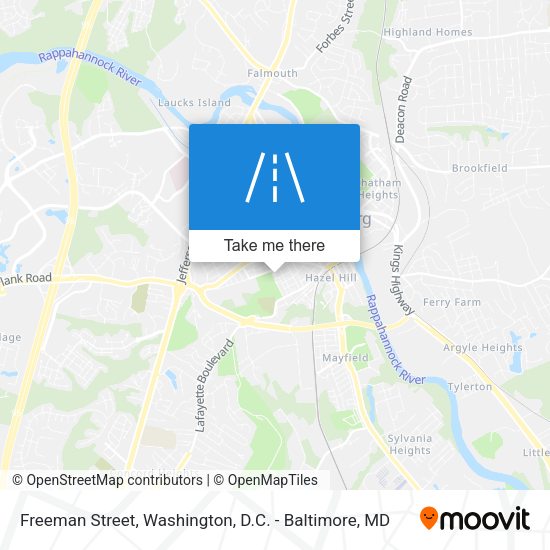 Freeman Street map