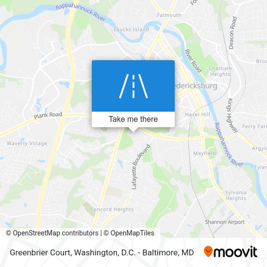 Greenbrier Court map