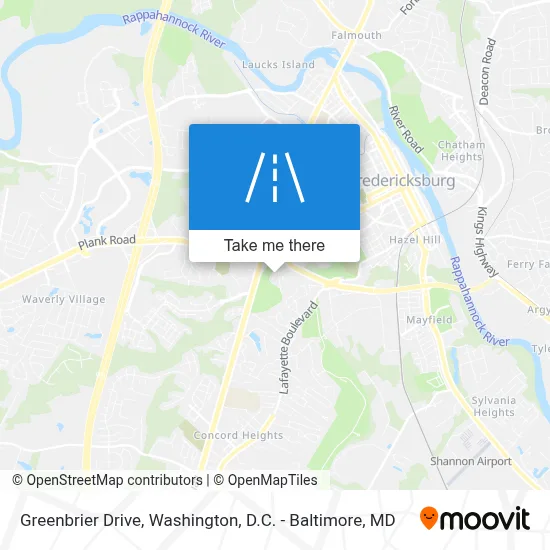 Greenbrier Drive map