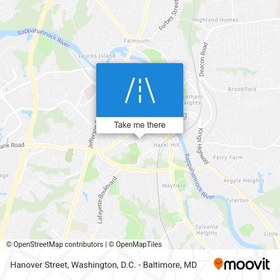 Mapa de Hanover Street