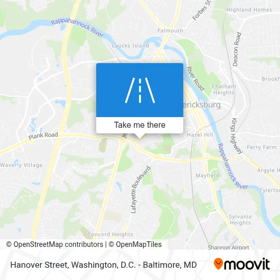 Hanover Street map