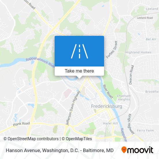 Hanson Avenue map
