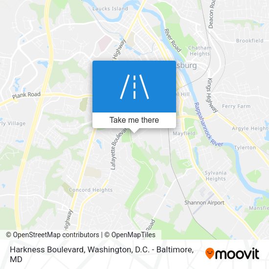 Harkness Boulevard map