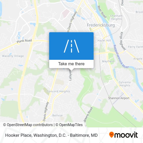 Hooker Place map