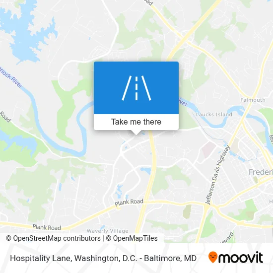 Hospitality Lane map