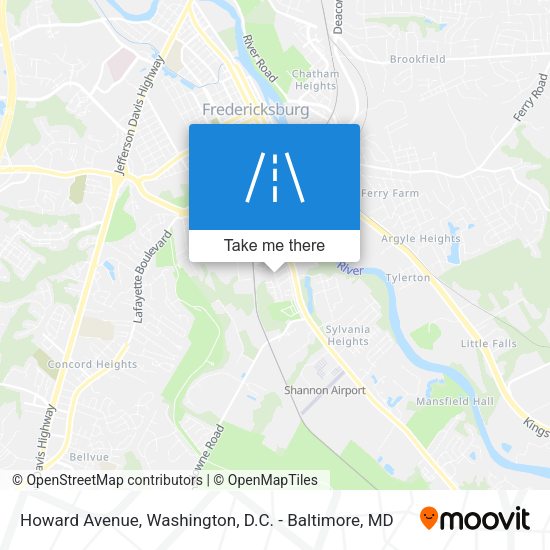 Howard Avenue map
