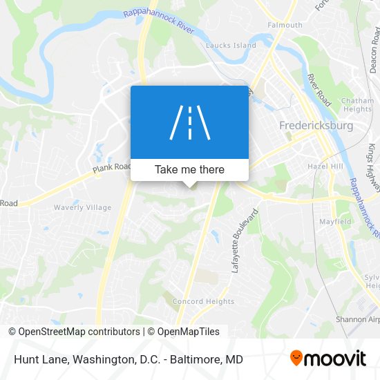 Mapa de Hunt Lane
