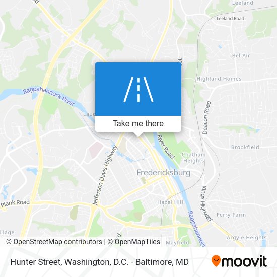 Hunter Street map