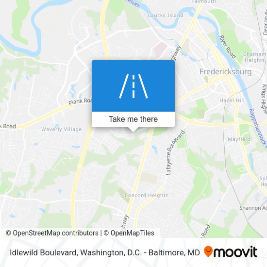 Mapa de Idlewild Boulevard