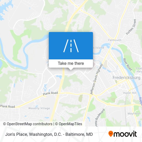 Jon's Place map