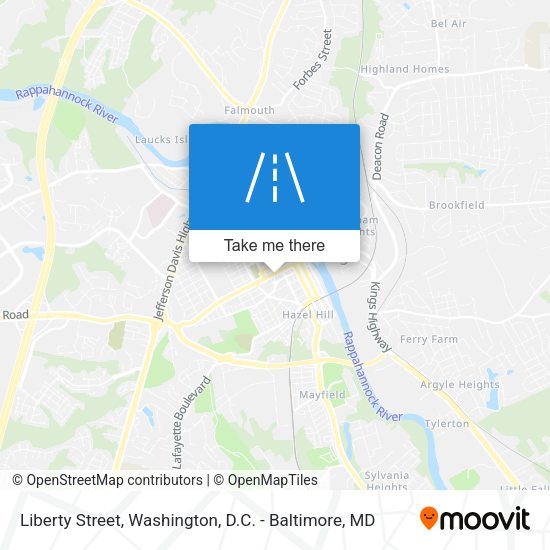 Liberty Street map