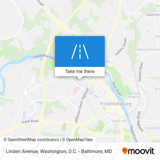 Mapa de Linden Avenue
