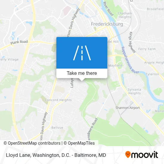 Lloyd Lane map