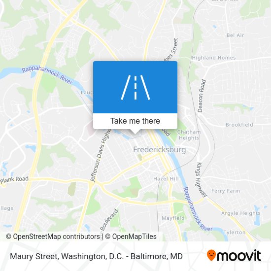 Mapa de Maury Street