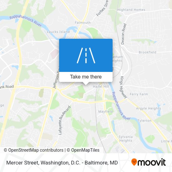 Mapa de Mercer Street