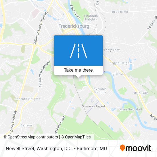 Newell Street map