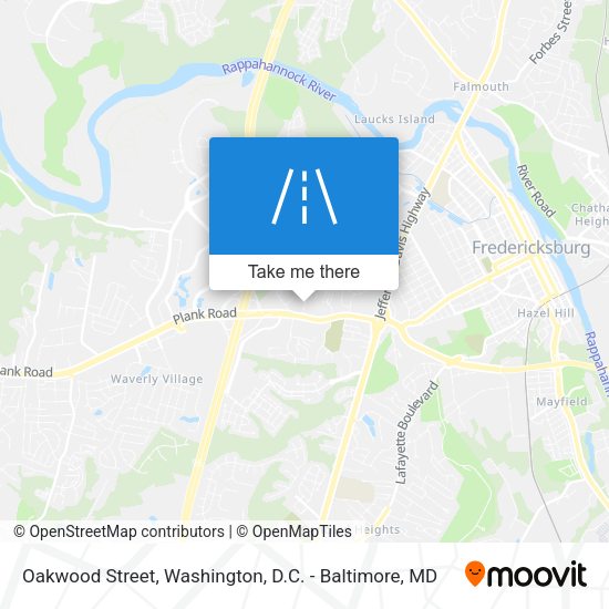 Mapa de Oakwood Street