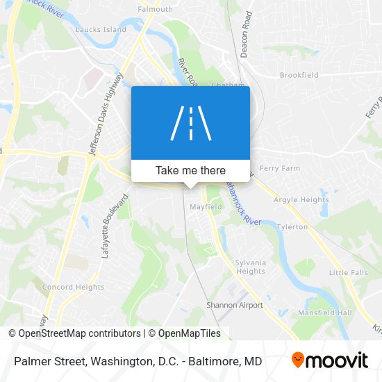 Mapa de Palmer Street