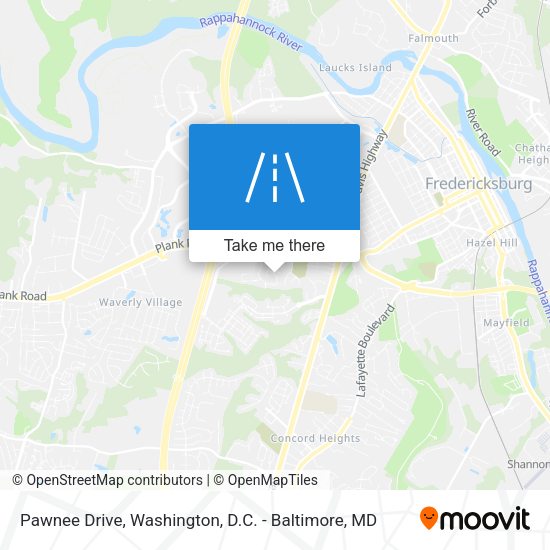 Pawnee Drive map