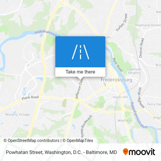 Powhatan Street map