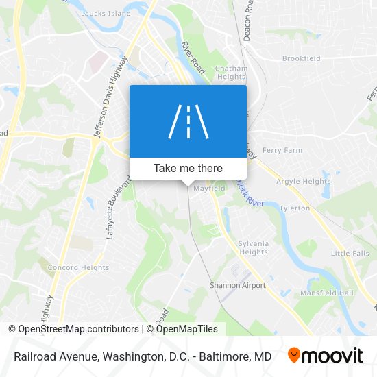 Railroad Avenue map