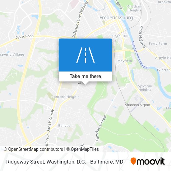 Mapa de Ridgeway Street