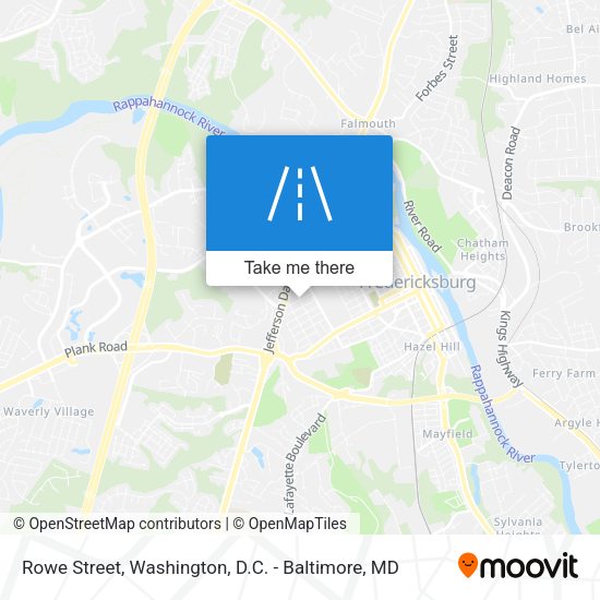 Rowe Street map