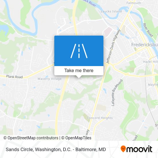 Sands Circle map