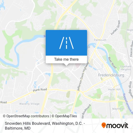 Snowden Hills Boulevard map