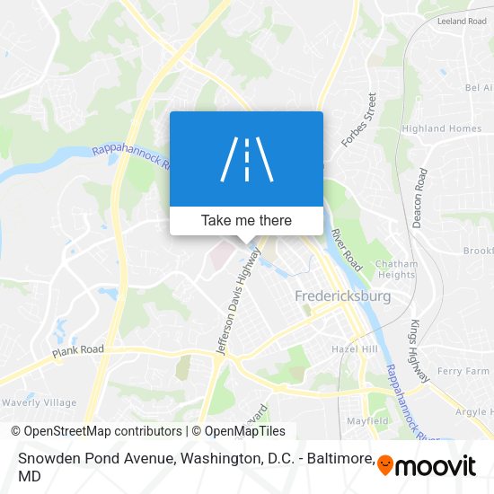 Mapa de Snowden Pond Avenue